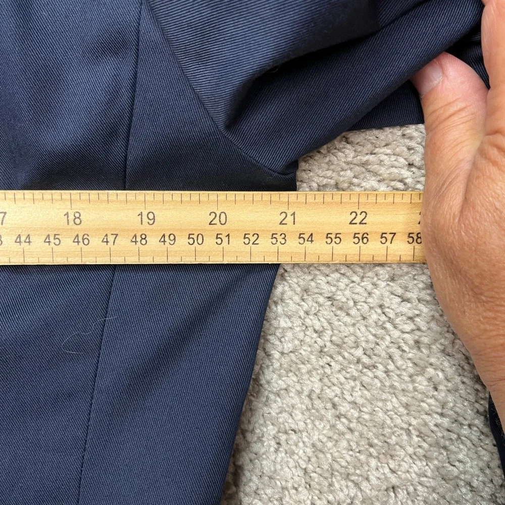 J.Crew Ludlow Blazer Mens 40S Navy Blue Duca Visconti Italian Cotton Sport Coat